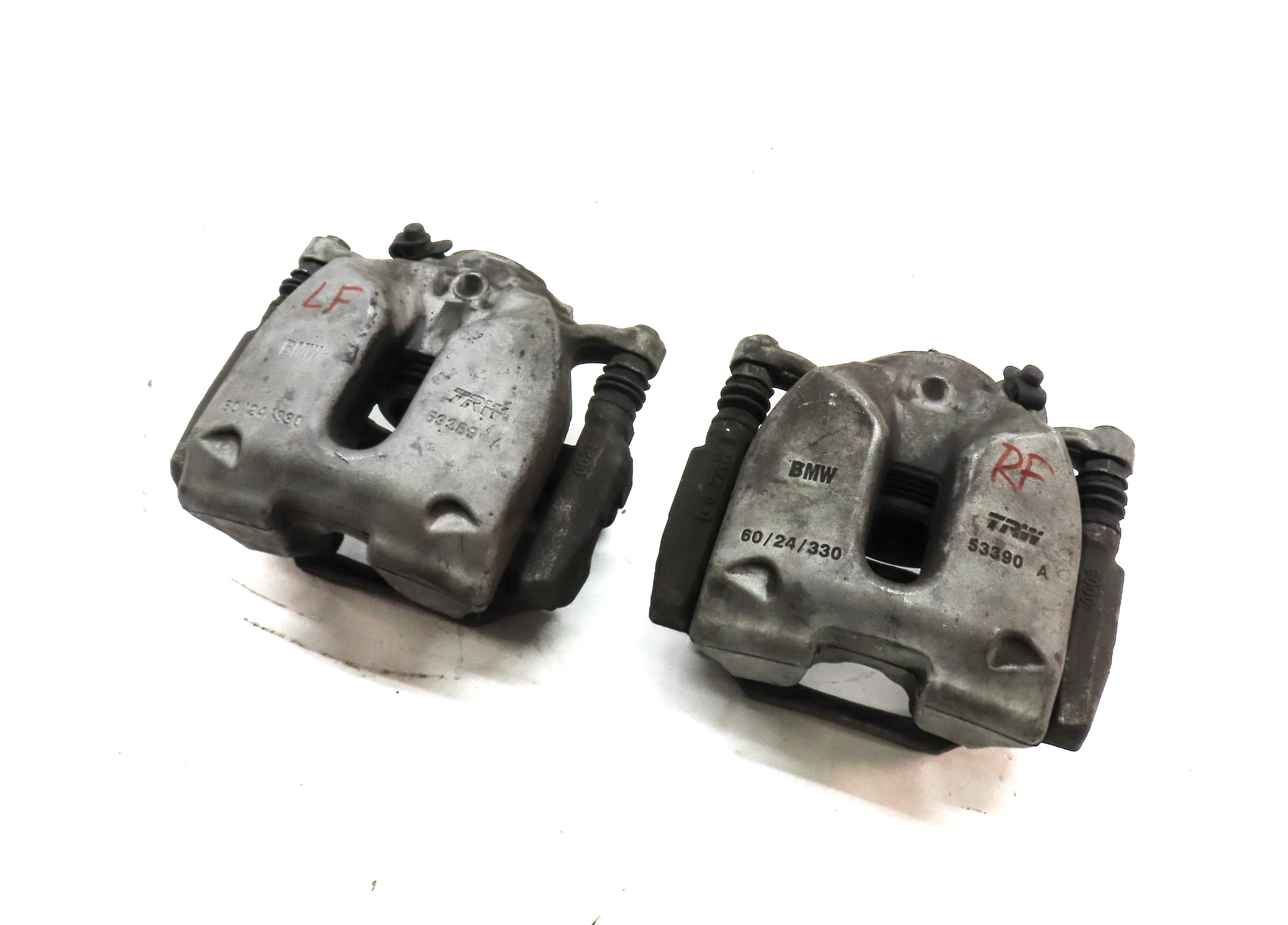 19-22 BMW 330i 330E X3 X4 (G01 G02 G20) FRONT LEFT & RIGHT BRAKE CALIPER SET 2 — exact item pictured